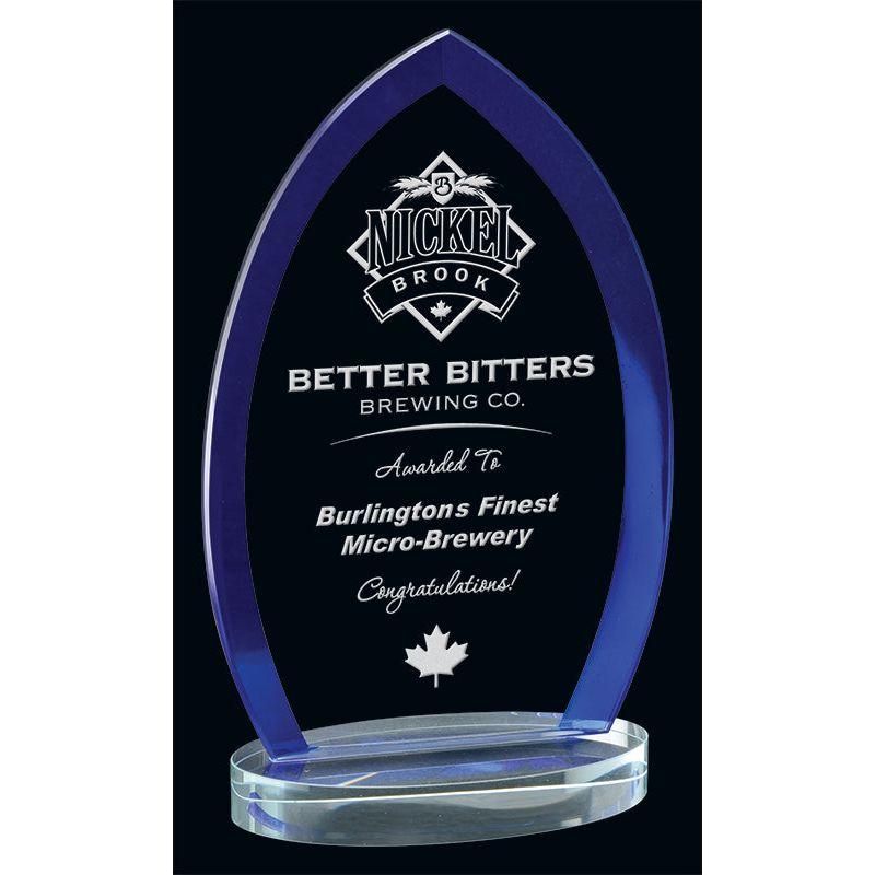 Trophée en vitre de couleur - Sherbrooke