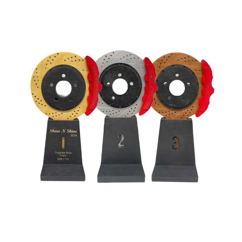 Trophée frein en bois
